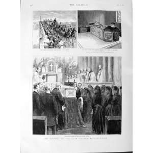   1889 Funeral Duchess Cambridge Kew London Vault Coffin