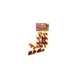  Wrapped Rawhide Twist Liver 4 Pack 5 Inch