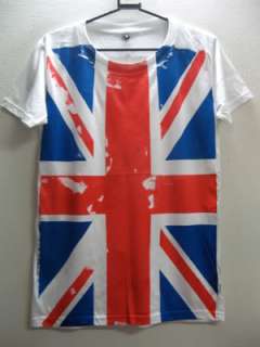 UK British Union Jack Flag Punk Rock Metal T Shirt M  