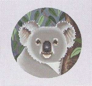 Liz Koala Bear Handpainted Pillow Needlepoint Canvas  
