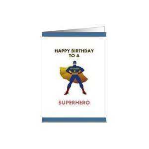  4th Birthday for Superhero grandson Card Toys & Games