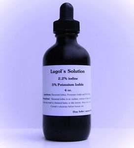 oz. Lugol`s Solution Lugols 2.2% Iodine Solution  