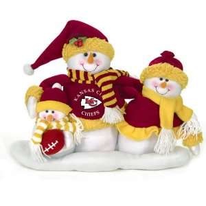   City Chiefs Plush Snowman Family Christmas Decoration