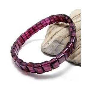  Natural Rowed Garnet Crystal Bracelet Jewelry Item 