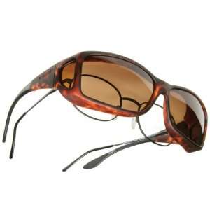 Cocoons Wide Line Polarized Sunwear Tortoise Frame with Copper Lens 