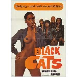  Black Alley Cats Movie Poster (11 x 17 Inches   28cm x 