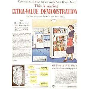  1950 kelvinator demonstration refrigerator ad