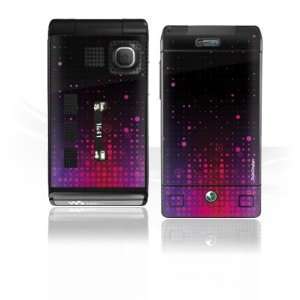 Design Skins for Sony Ericsson W380i   Stars Equalizer magenta/pink 