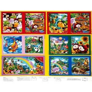  44 Wide Pillow Pets Soft Book Panel Multi Fabric By The 