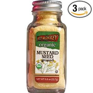 Red Monkey Foods Mustard Seed, 1 Ounce Bottles (Pack of 3)  