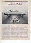 1980 SUBARU 1600 GL5 GL 5 ROAD TEST AD 5 PAGE