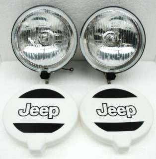 NEW SET 6 OFFROAD STYLE STREET LEGAL DRIVING LIGHTS + JEEP COVERS 