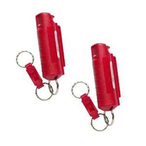 SABRE Compact Pepper Spray with Quick Release Key Ring (Red)  pack of 
