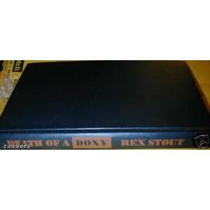  DEATH OF A DOXY A Nero Wolfe Novel Rex STOUT Books