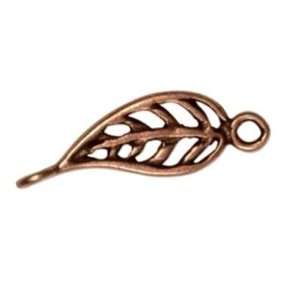  18mm Antique Copper Leaf Filigree Pewter Link Arts 