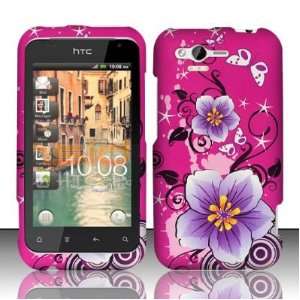 For HTC Rhyme/Bliss 6330 (Verizon) Hibiscus Flowers Hard Cover Snap On 