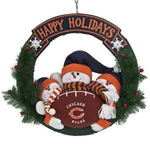  Chicago Bears Styro Snowman Wreath