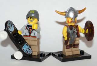 LEGO MINIFIGURES SERIES 4 STREET SKATER AND VIKING  