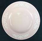 Soft Country Pink Stoney Hill China Dinner Plate Garden Stripes Dots 