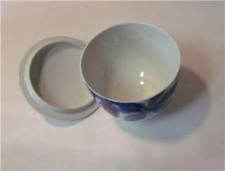 Japanese FUKAGAWA Teapot tea cups OLD blue & white porcelain Japan 