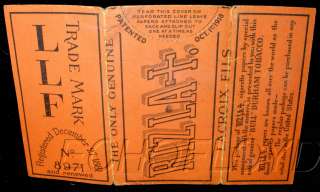 1920 RIZLA LLF ROLLING PAPERS CIGARETTE SOME LEAFS  