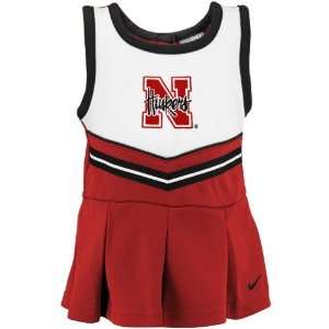   Cornhuskers Toddler Scarlet Cheer Dress & Bloomers