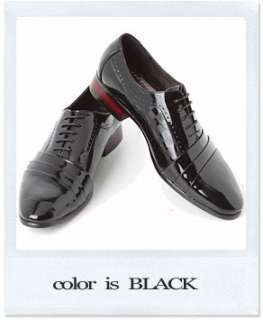 Mens punching stitch wrinkle lace up dress shoes 2color  