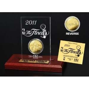  NBA 2011 Finals Commemorative 24KT Gold Coin Sports 