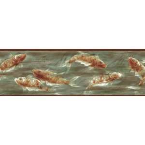 Brewster 80B64167 Borders and More Coy Fish Wall Border, 6.875 Inch by 