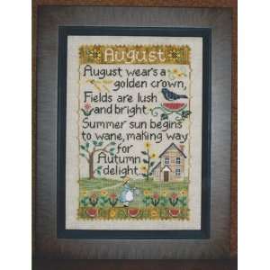  Monthly Sampler Series August   Cross Stitch Pattern 