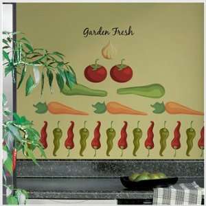  Garden Fresh Vegetable Wall Decals