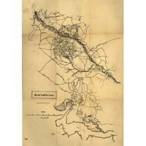   Map Seven Days battles / J. C. Palfrey, Dec. 8, 1876.