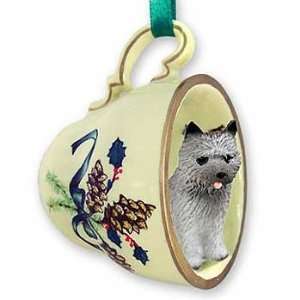  Cairn Terrier Teacup Christmas Ornament