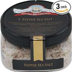 Caravel Gourmet 5 Pepper Sea Salt, 4 Ounce (Pack of 3)  