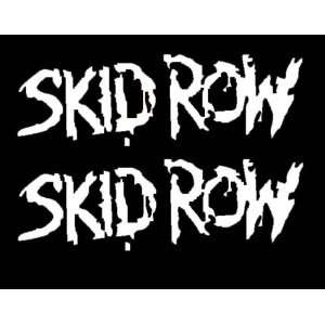  Set of 2  SKID ROW Vinyl Stickers/Decals (Music,Group,Band 
