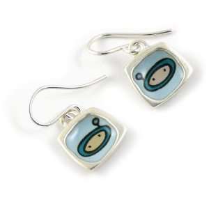  Star Chaser Earrings, Sterling Silver and Enamel Jewelry