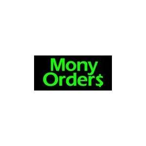  Money Orders Simulated Neon Sign 12 x 27