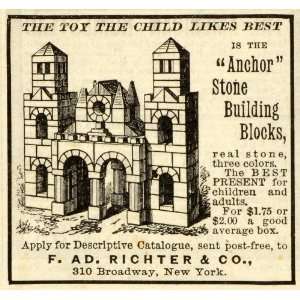  1888 Ad F AD Richter & Co Broadway NY Anchor Stone 