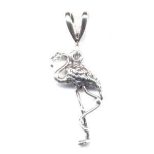  Flamingo Pendant Sterling Silver Jewelry in Gift Box 