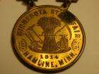 1914 Minnesota State Fair Souvenir Badge Pin Horse Race  