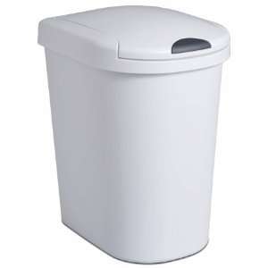 Sterilite 7.3 Gallon White Ultra Click Top Wastebasket 10988004   Pack 