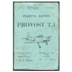  Percival Provost Aircraft Pilots Notes Manual Sicuro 