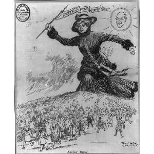   womens suffrage,1915,cartoon drawing by Robert Carter