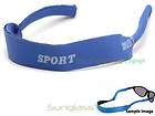 blue sport neoprene neck stap for sunglasses eye glasses readin