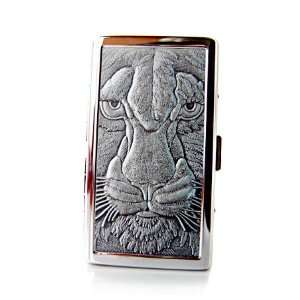    Tiger Zippo Cigarette Case Stainless Steel Holder 