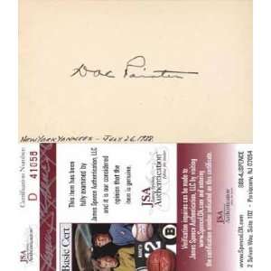  Earle Doc Painter Autographed / Signed 3x5 Card   Trainer 