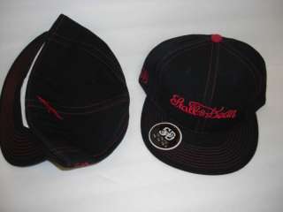 NEW HAT CAP FITTED STALL & DEAN SIZE 7 1/2 BLACK RED  