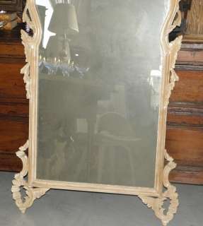 Vintage Cannell & Chaffin Italian Carved Wood Mirror NR  