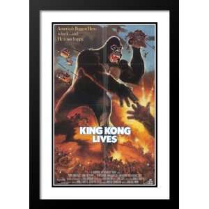 King Kong Lives 20x26 Framed and Double Matted Movie Poster   Style B 