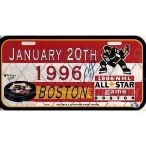  Cam Neely Boston Bruins Signed 1996 All Star Game License 